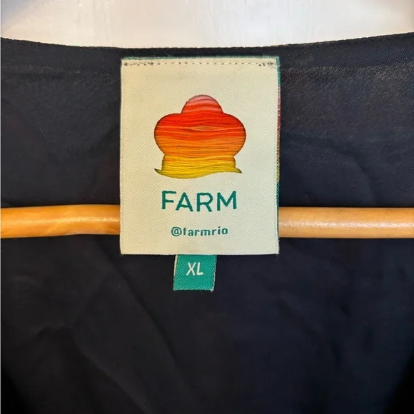 FARM Rio Black and Orange Flutter Sleeve Maxi Sundress - Picture 4 of 11